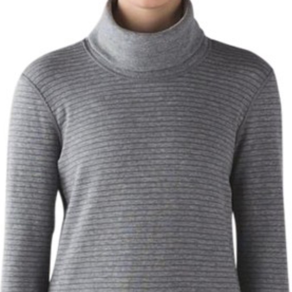 Lululemon Double Up Reversible Long Sleeve - Heathered Slate/ Modern Stripe - Picture 6 of 14